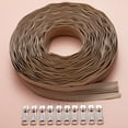 thumbnail image 3 of 2 Set 10.94 Yards 10Pcs Khaki Nylon Zipper Tape by The Yard Metal Coil Replacement Separating Coat Jacket Zippers Kit with Pulls for Sewing Making DIY Tailor Bags Garment Clothing Crafts Supply, 3 of 9