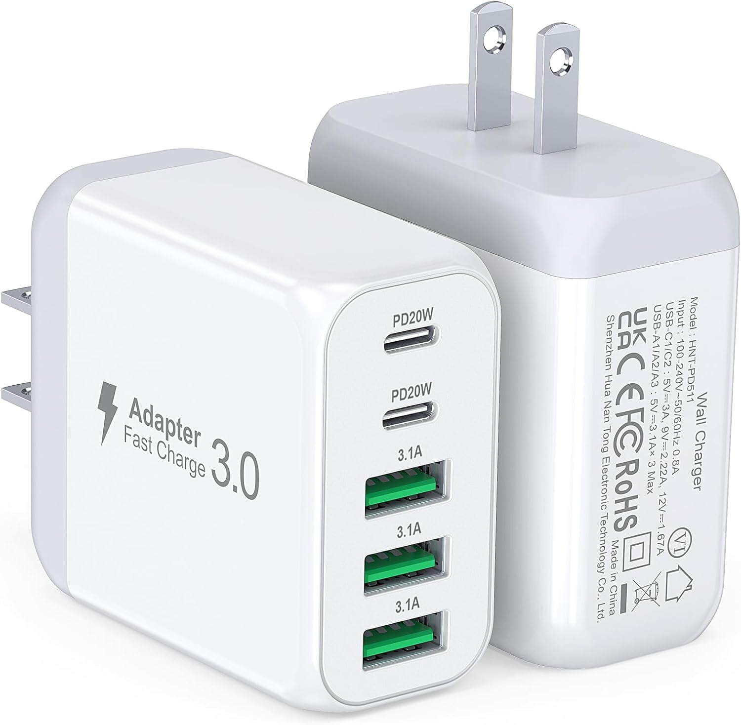 NATNO 45W USB-C Laptop Charger, Chromebook AC Adapter for Acer