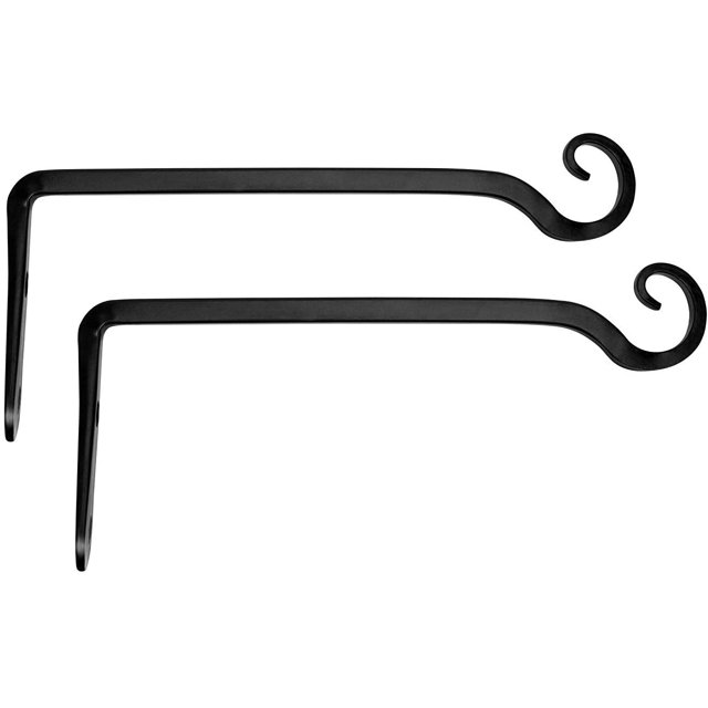 2 uds. Soporte colgante para plantas, gancho para farolillos de pared, colgador recto para comedero de pájaros, 25,4 cm Xemadio LN-2134