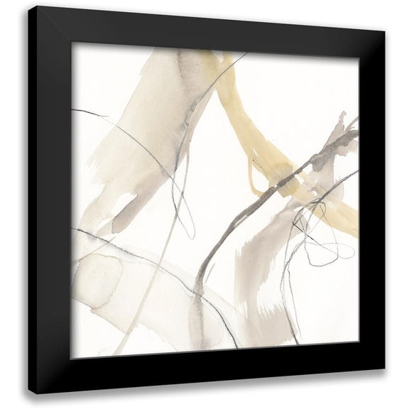 Goldberger, Jennifer 12x12 Black Modern Framed Museum Art Print Titled - Neutral Momentum IV