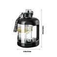 thumbnail image 3 of Cubo de gran capacidad para internet de Forestall Fall, ideal para deportes y fitness, unisex, para estudiantes. Vaso de agua portátil de plástico con gran capacidad. Evite que las asas se dañen., 3 of 7
