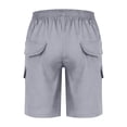 thumbnail image 6 of HUANBAI Boys Casual Shorts Comfortable Linen Cargo Pants For Autumn Fashion Kids Outdoor Play Wear Boys' Dress Pant 9-10 Years, 6 of 6