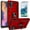 Red, variant on Samsung GALAXY S20 FE Case,  With [Tempered Glass Screen Protector Included], STARSHOP Drop Protection Ring Kickstand Cover- Black