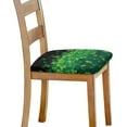 thumbnail image 4 of St. Patrick Lucky Straw Square Dining Chair Cushion Cover Stretchy Chair Seat Decorative Cover Reusable Soft Office Chair Seat Slipcover Daily Home Fashion Decor Universal Fit, 4 of 5