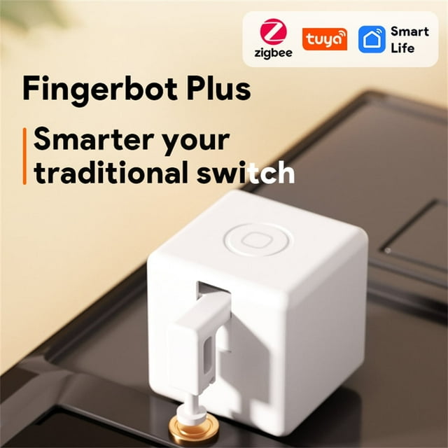 POINTERTECK Tuya Zigbee Fingerbot Plus Interrupteur Fingerbot Intelligent Bouton Poussoir Minuterie Vie Intelligente Commande Vocale Fonctionne avec Alexa Google Assistant