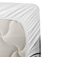 thumbnail image 3 of Ambesonne World Map Fitted & Top Sheet Set with Sham, Sketch Outline, Black White, 3 of 4