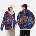 thumbnail image 4 of Vsdgher Sweat à Capuche Imprimé Feuilles Colorées d'Automne pour Hommes Femmes, Manches Longues Protection Solaire Pêche Course Natation-Grand, 4 of 7