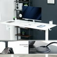 thumbnail image 6 of VIVO White 55" x 24" Electric Sit Stand Desk, Height Adjustable Workstation, 6 of 8