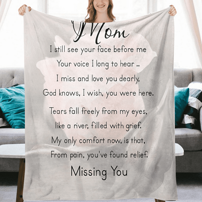 Mother's Day Gifts – Gifts for Mom – Personalized Mom Blanket – Letter to  Mom w/ Your Own Finish – Mom Gifts from Daughter, Son – Giftsparkes