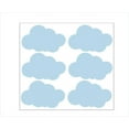 thumbnail image 2 of Nursery Wall Stickers Clouds Vinyl Wall Art for Kids Room Decor, 6pc, 12-Inch, P-Blue, 2 of 2