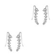 thumbnail image 4 of Minnieouse Mujeres Niñas una 7 Crystal Ear Cuffs Hoop Climber Stud Pendientes Star Ear Stud Pin Accesorios de joyería Type2 NO2 Minnieouse CBP048045, 4 of 5