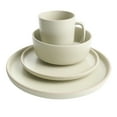 thumbnail image 4 of Gibson Home Zuma 16 Piece Round Kitchen Dinnerware Set, Dishes, Plates, Bowls, Mugs, Service for 4, Matte Stoneware, Cream, 4 of 4