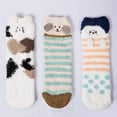 thumbnail image 6 of Loritta Women Cozy Fuzzy Socks, Winter Crew Warm Ankle Girls Slipper Socks 3 Pairs Size 5-9, 6 of 6