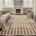 thumbnail image 2 of GENIMO 5'x7' Area Rug for Living Room, Machine Washable Non Slip Low Pile Rug for Bedroom Dining Room, Warm Minimalist, Warm Beige, 2 of 7