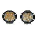 thumbnail image 5 of BAGUER 2Pcs Car Motorcycle Headlight Spot Fog Lights 63X52mm 6 Led 12V 8W 6000K Atv Waterproof Work Lamp Car External Light Accessories, 5 of 8