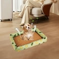 thumbnail image 6 of Cooling Dog Bed, Pet Cooling Mat with Pillow, Ice Silk Cooling Dog Blanket, Self Cooling Pad for Cat,Dog, Washable Summer Pet Mat for Kennel, Crates, Sofa, Floor, 6 of 8