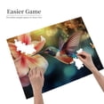 thumbnail image 4 of 500 pcs 500 Piece Vibrant Wooden Jigsaw Puzzle Hummingbirds collect honey,High difficulty puzzle,Exquisite Hummingbirds collect honey Puzzles 500 Piece,for Bird Lovers Gift,Stress relieving puzzle, 4 of 6