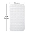 thumbnail image 2 of Semfri Bath Tub Shower Mat Medium Size 27.5 x 15 inch Non Slip Bath Tub Mats Shower Mats with Drain Holes and Suction Cups Clear, 2 of 6