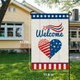 thumbnail image 2 of 4th of July Garden Flag Patriotic Garden Flag Love Heart Double Sided Garden Flag Memorial Day Independence Day Yard Flag, 2 of 5