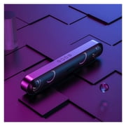 Wireless Bluetooth Speaker 6D Surround Stereo Voice Call FM AUX TF USB For Laptop PC Theater TV Sound Bar Loudspeaker Subwoofer ,Impactful Volume Boost