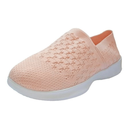 

Cathalem Leisure Women s Slip On Travel Soft Sole Comfortable Shoes Outdoor Mesh Runing Fashion Sports Breathable Shoes Pink 40