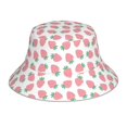 thumbnail image 1 of Fotbe Strawberry Sombrero Tipo Pescador con Estampado – Sombrero de Sol de Algodón de Moda para Playa, Golf, Pesca, 1 of 6