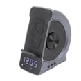 thumbnail image 2 of 3 in 1 Bluetooth Speaker PC ABS Alarm Clock with Wireless Charging for Bedside 10W Blue, 2 of 6