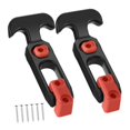 thumbnail image 3 of Colaxi 2Pcs T Handle Hasp Draw Latch T Shape Draw latches Easy to Assemble Sturdy Buckle with Screws for RV Hood Engineering Machine Orange, 3 of 8