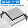 thumbnail image 3 of 24 Pack 3/8inch Window Screen Clip with Screws Offset Window Clips for Fastens Winter Window Screens, Storm Window, 3 of 5