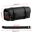 thumbnail image 2 of serony Synthetic Leather Motorcycle Tool Bag Fork Handlebar Saddle bag Roll BarrelN, 2 of 6