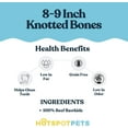 thumbnail image 6 of HotSpot Pets Rawhide Dog Bones - Great for Dog Chews, Promotes Hygiene and Healthy Gums, 8-9 Inch, Large, 5 Pack, 6 of 7