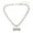 White, variant on Shisuyan Pet Dog Necklace White Metal Rhinestone 1Pack 11.40X0.98X0.39in