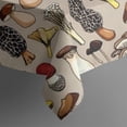 thumbnail image 5 of Brown Mushroom Line Light Pattern Square Tablecloth,Waterproof Square Table Cover,Wipeable Spillproof Washable Table Cover for Home Kitchen Party Decor 60"x60"(152x152cm), 5 of 6