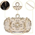 thumbnail image 4 of Womens Beaded Champagne Clutch Bag Fashion Diamond Rhinestone Clutch Evening Handbags Bridal Purse for Wedding Party (Gold), 4 of 7