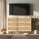 thumbnail image 3 of Yeshouse Mueble de TV de ratán con 6 cajones, cómoda grande con cajones profundos, armario de almacenamiento de madera de estilo rústico de granja para sala de estar, pasillo, 3 of 8