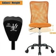 thumbnail image 2 of HLL Ergonomic Office Chair Desk Chair Mesh Computer Chair Armless Back Support Modern Executive Rolling Swivel Chair with Lumbar Support Orange, 2 of 8