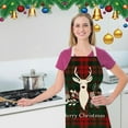 thumbnail image 4 of Christmas Aprons Adjustable Cooking Aprons Holiday Aprons for Women Christmas Kitchen Home Cooking Baking, 4 of 8