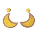 thumbnail image 3 of Pendientes Vintage Sonducket en forma de luna Amarillo, 3 of 6