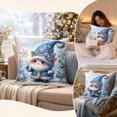 thumbnail image 5 of Novryn Christmas Themed Pillowcase, Snowman Santa Cushion Cover for Sofa, 18 x 18 Inch, Cozy Home Textile Decor for Everyday Comfort, 5 of 7