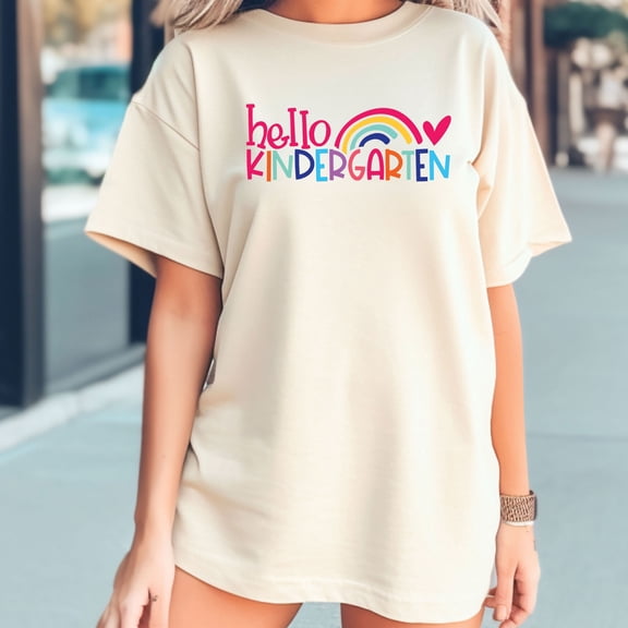 Hello Kindergarten Shirt – Kindergarten Student Shirt – First Day of School Shirt – Back to School Tee – Students Shirt