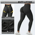 thumbnail image 2 of Scrunch Butt Lifting Leggings for Women Impact Gym Seamless Workout Leggings Mid Low Waist Tummy Control Booty Lifting Yoga Pants, 2 of 7