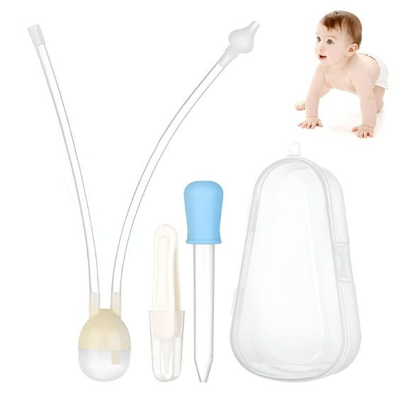 LAMIRO Baby Nasal Aspirator - Nose Aspirator For Infants - Nose Sucker For Newborns - Toddlers Nose Cleaner - Safe Nose Suction