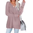 thumbnail image 2 of T-shirts à Col en V Décontractés à Manches Longues pour Femmes – Pulls Amples, 2 of 6