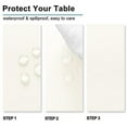 thumbnail image 3 of DWCN Ivory Tablecloth Square - Waterproof and Spillproof Washable Fabric Table Cloth for Card Tables, 54 x 54 Inch, 3 of 6
