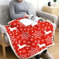 thumbnail image 3 of CoCopeaunt Wearable Blanket Flannel Shawl Blanket, Oversized Fleece Throw Blankets Snowflake Poncho, Cozy Gifts For Women, 47 X 59\\, 3 of 6