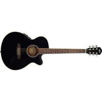 Oscar Schmidt Dreadnought Acoustic Electric Guitar - Black - OG8CEB