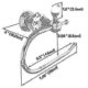 thumbnail image 2 of Crystal Series Brass Toilet Paper Roll Holder, Polished Chrome, 2 of 3