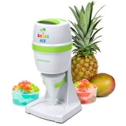 Nostalgia Snow Cone Maker, Shaved Ice Machine and Snow Cone Maker with 2 Ice Molds, Green