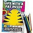 thumbnail image 3 of Maad Life With A Fat Pussy - Funny Gift for Cat Lovers, White Elephant Idea - Includes 12 Colored Pencils - Adult Coloring Book, 3 of 4