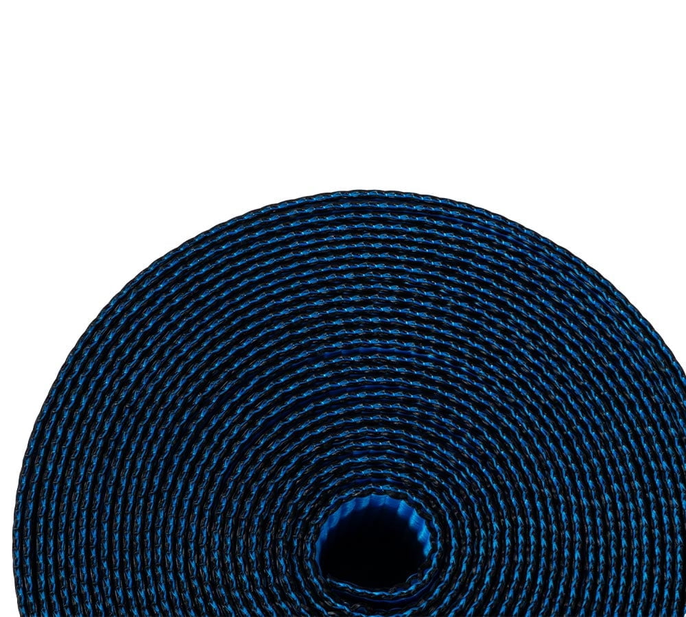 4 Pack 3" x 30' Ratchet Strap with Chain Anchor - 5000 Lbs WLL Heavy Duty Tie Down Cargo Truck Straps with Chains Ends & Grab Hooks for Flatbed, Truck, Trailers, Pickup - Blue